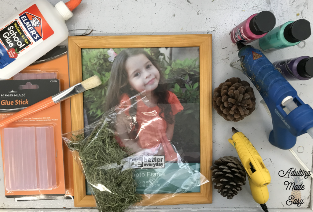 Pinecone succulent garden art project - age appropriate craft for older sped students!