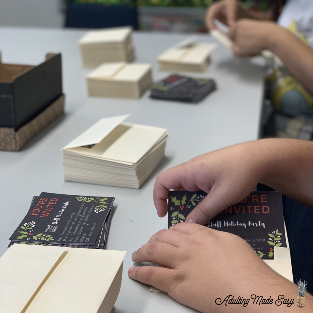 Vocational tasks at school