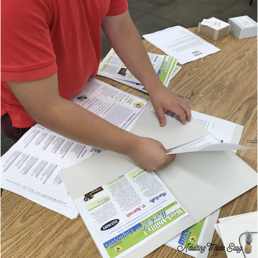 Vocational tasks at school