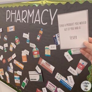 Pharmacy interactive bulletin board