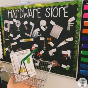 Hardware Store interactive bulletin board