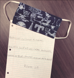 BLOG: Classroom student business selling cloth masks