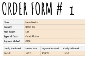 BLOG: Classroom Student Business for special education: Halloween candy delivery