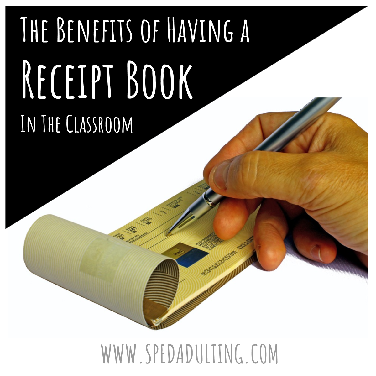 BLOG: The benefits of having a receipt book in the classroom.