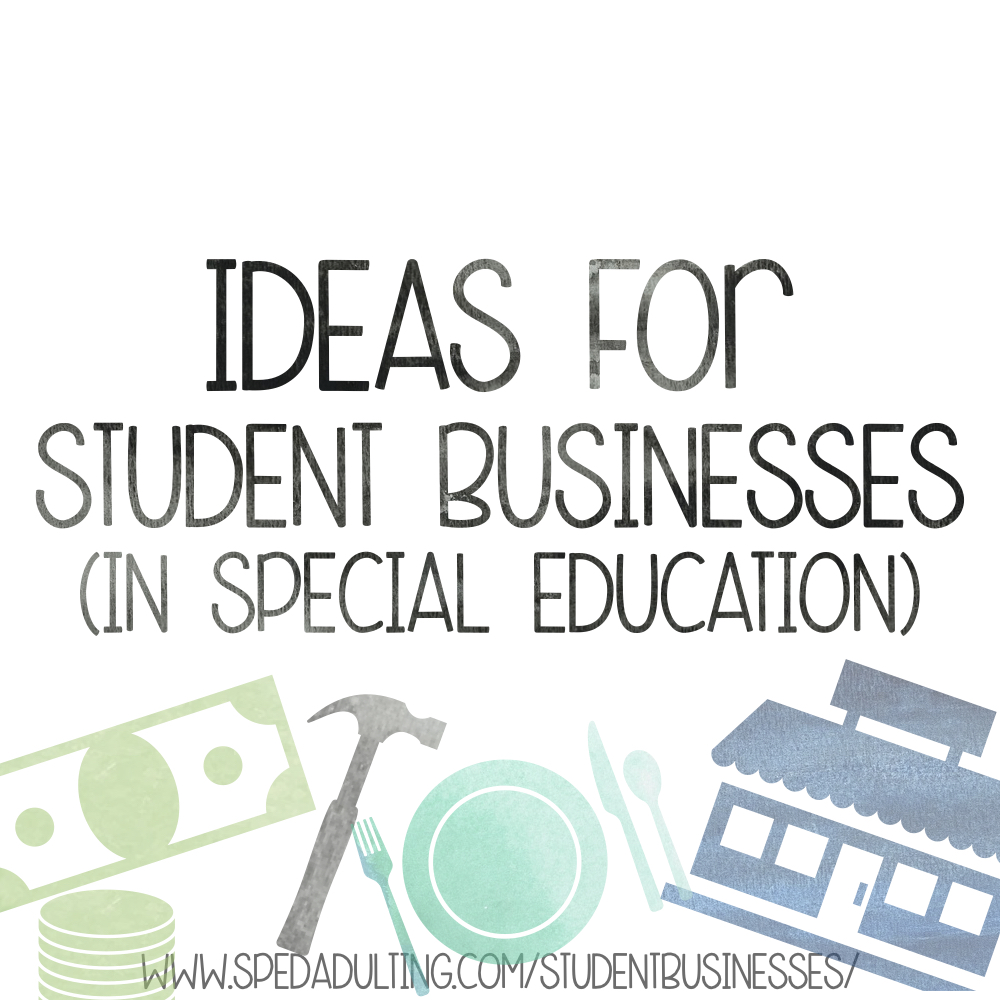 BLOG: Ideas for student businesses (in special education)