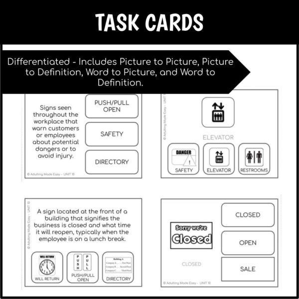 Vocation Unit 10 Bundle - Workplace Signs - Image 5