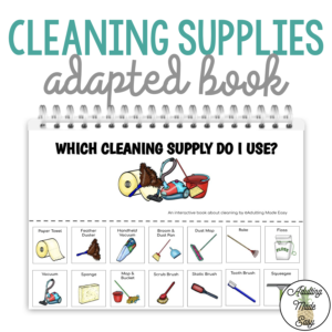 Cleaning Supplies Adapted Book