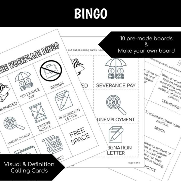 Unit 12 Leaving The Workplace - Vocabulary Pack - Image 2