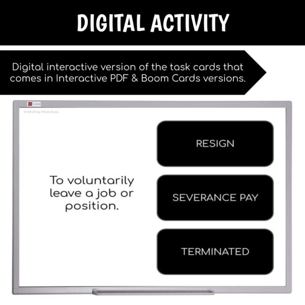 Unit 12 Leaving The Workplace - Vocabulary Pack - Image 6