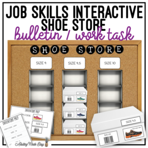 Shoe Store Interactive Bulletin Board Work Task