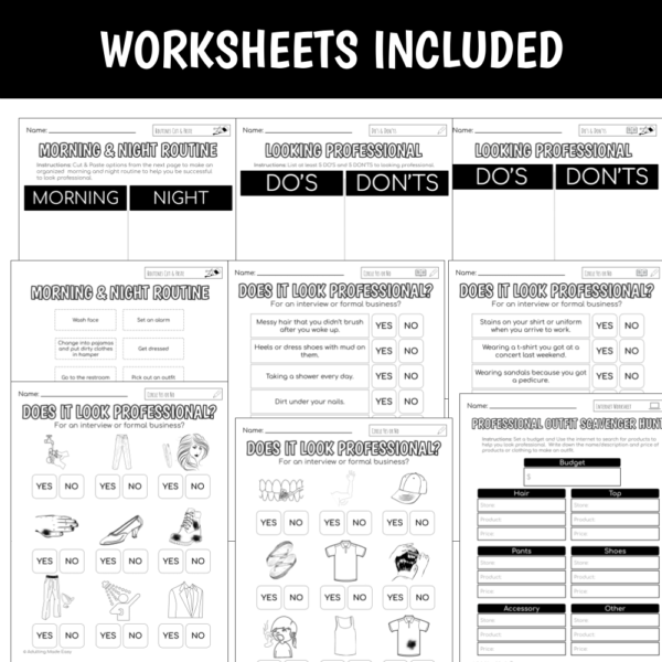 Vocation Unit 1 Bundle - Looking Professional - Image 6