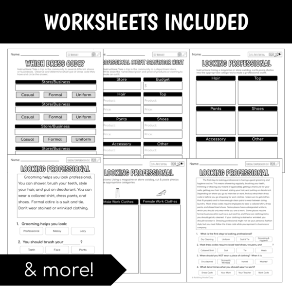 Vocation Unit 1 Bundle - Looking Professional - Image 5