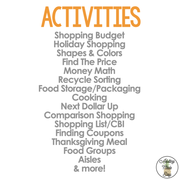 Store Ads Life Skills {Cut & Paste} Activities BUNDLE - Image 2