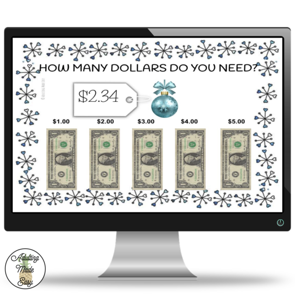 Holiday Next Dollar Up How Many Dollars Do I Need? Digital Task Cards - Image 2