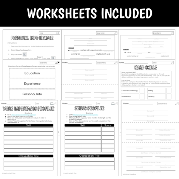 Vocation Unit 3 Bundle - Resume - Image 9