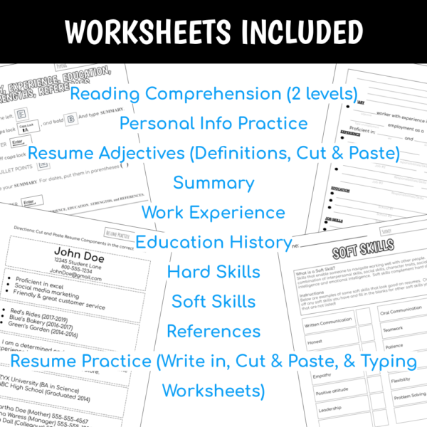 Vocation Unit 3 Bundle - Resume - Image 7