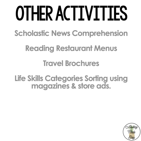 Environmental Print {Cut & Paste} Life Skills Activities BUNDLE - Image 4
