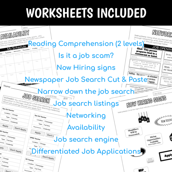 Vocation Unit 4 Bundle - Job Search - Image 5