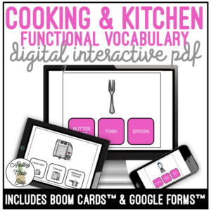 Cooking & Kitchen Supplies Digital Activity
