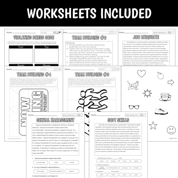 Unit 7 Job Etiquette - Reading Comprehension & Functional Worksheets - Image 3