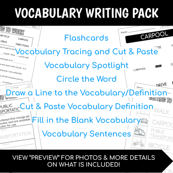 Vocation Unit 8 Bundle - Getting To Work - Image 5