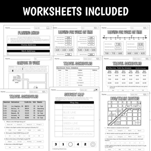 Vocation Unit 8 Bundle - Getting To Work - Image 9