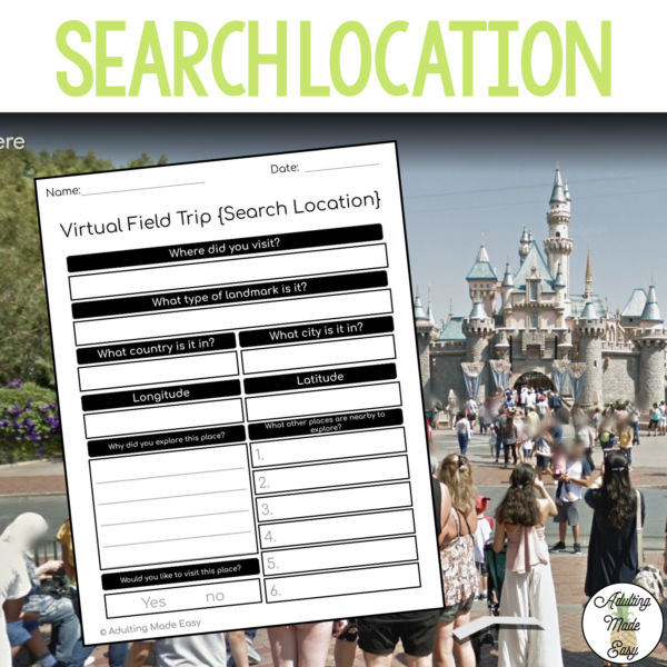 Virtual Field Trip {Google Earth} Extension Worksheets - Image 4