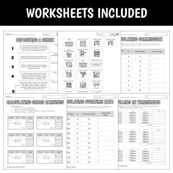 Vocation Unit 9 Bundle - Getting Paid - Image 11