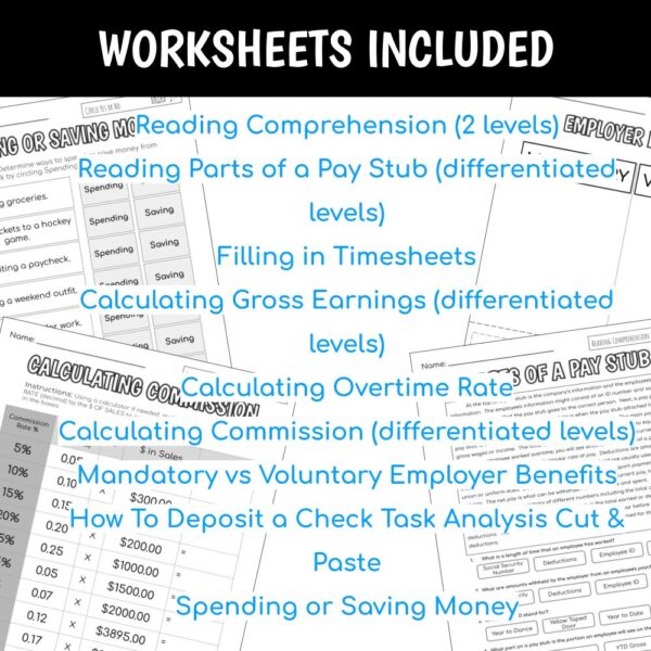 Vocation Unit 9 Bundle - Getting Paid - Image 10