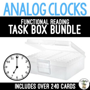 Analog Clocks Task Box Bundle