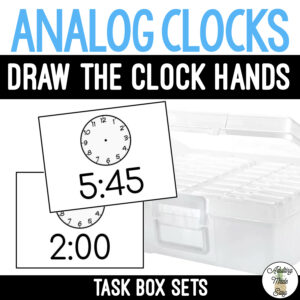 Analog Clocks Task Boxes - Draw The Time