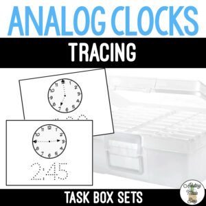 Analog Clocks Task Boxes - Trace The Time