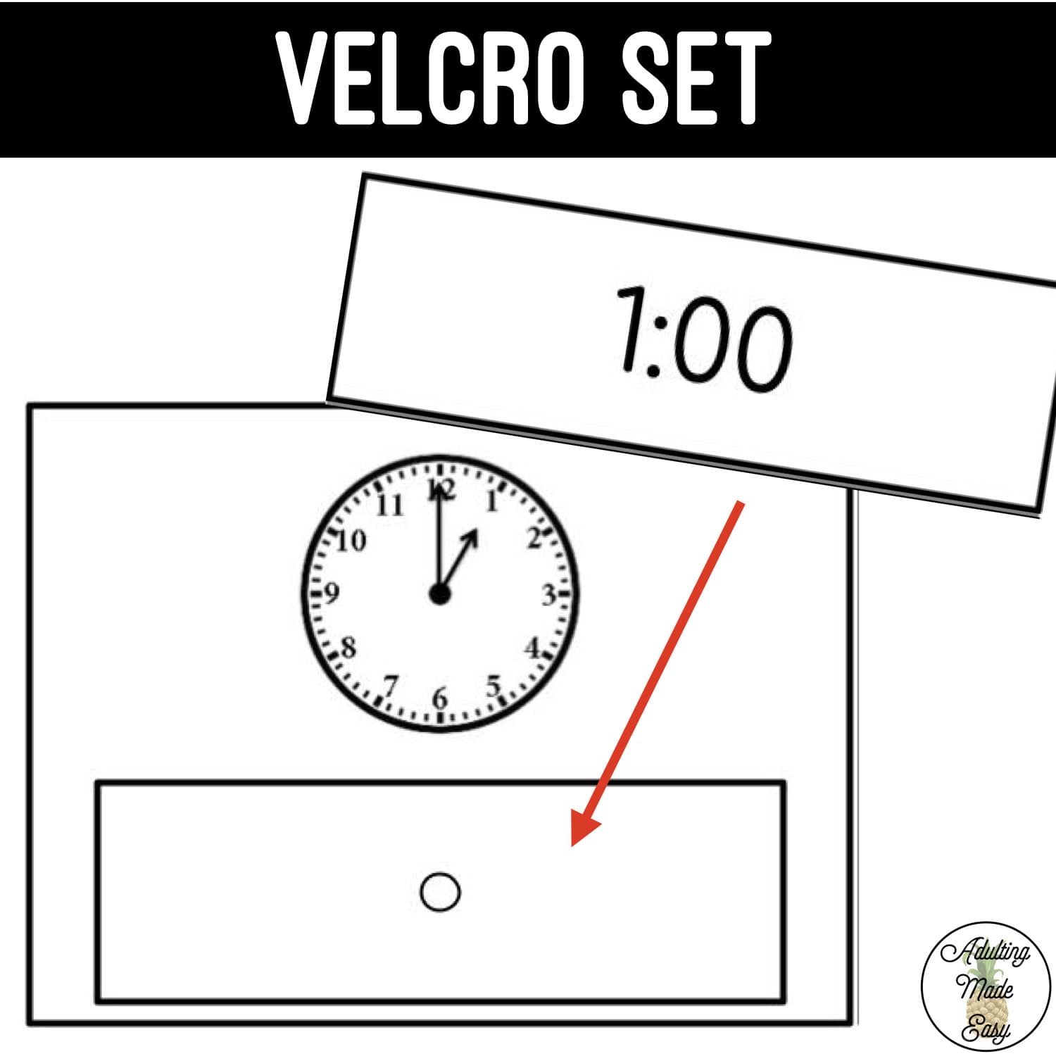 Analog Clocks Task Boxes - Time to Clock
