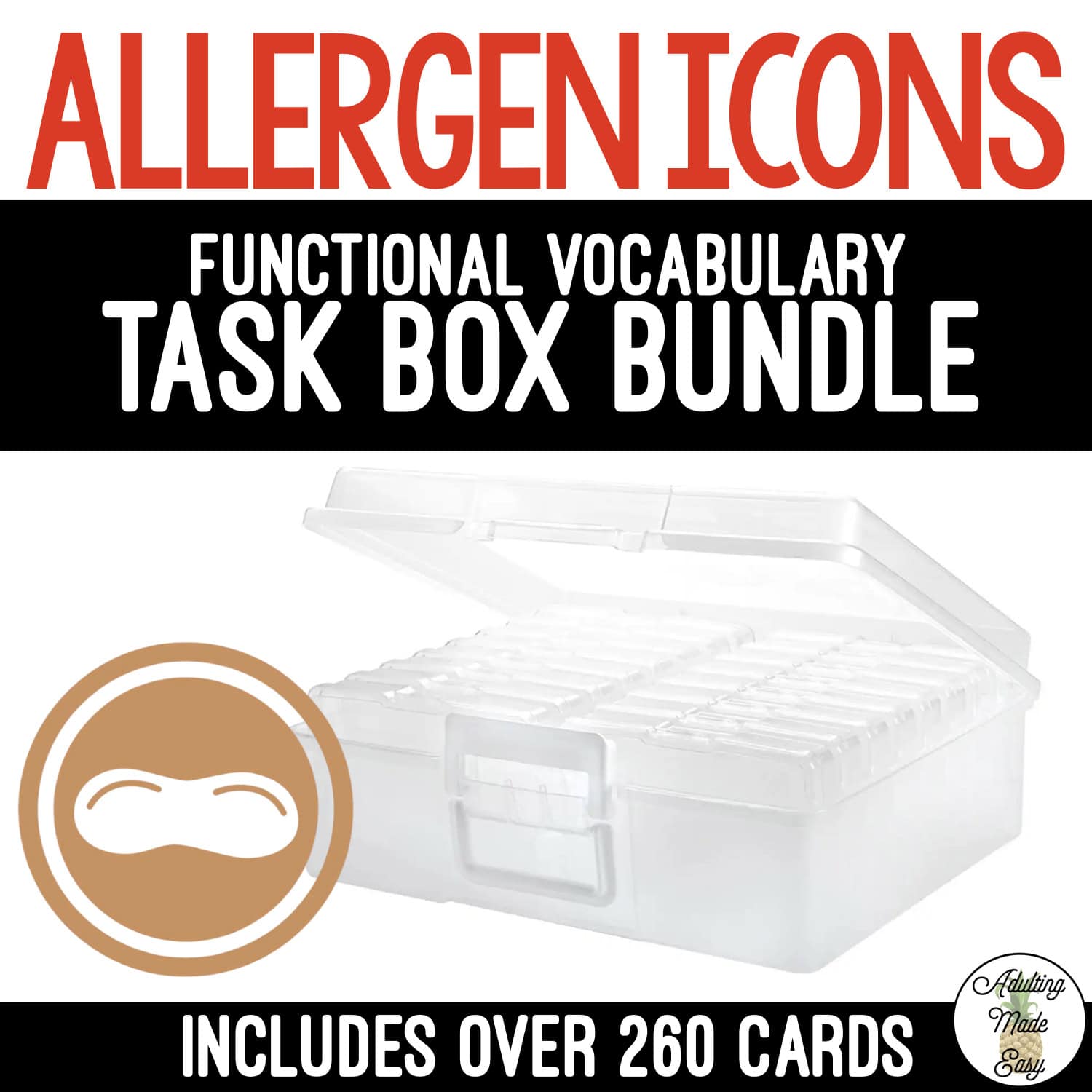 Allergen Icons Task Box Bundle