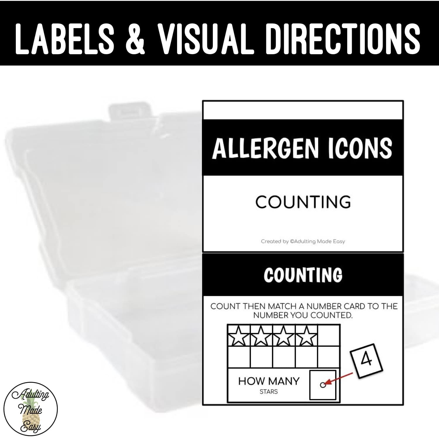 Allergen Icons Task Box Bundle