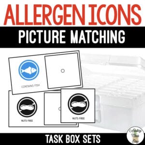 Allergen Icons Task Boxes - Picture to Picture