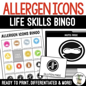 Allergen Icons BINGO Game