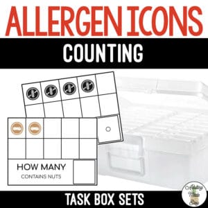 Allergen Icons Task Boxes - Counting