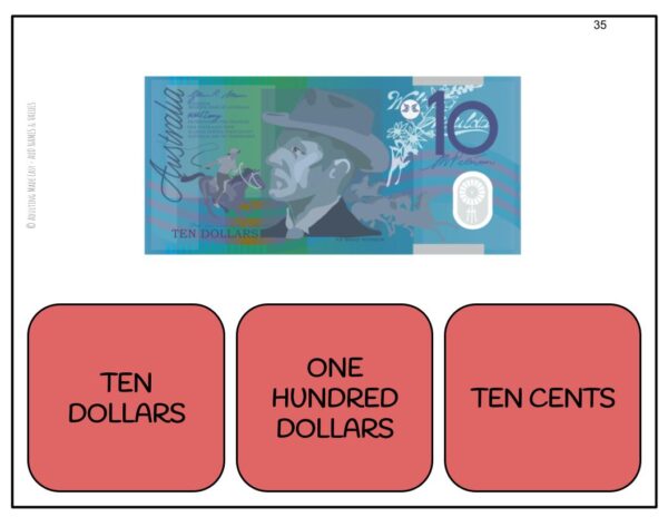Money Names & Values Digital Task Cards AUSTRALIAN - Image 2