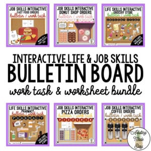 Interactive Bulletin Board Work Task Bundle