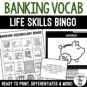 Banking Vocabulary BINGO Game