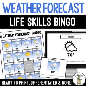 Weather Forecast BINGO Game