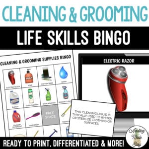 Cleaning and Grooming BINGO Game