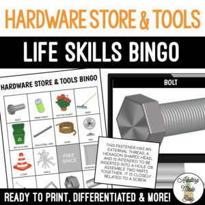 Hardware Store BINGO Game