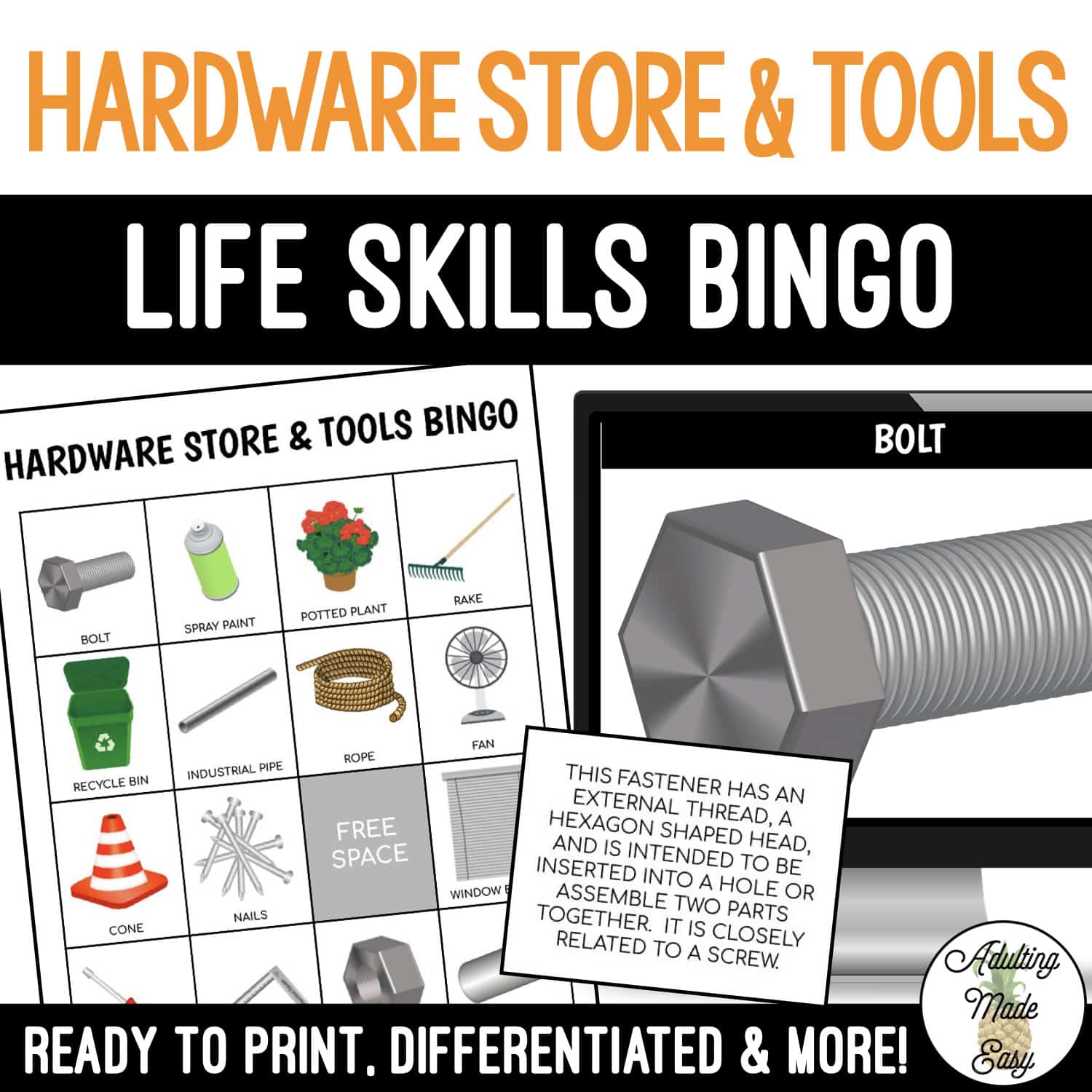 Hardware Store BINGO Game