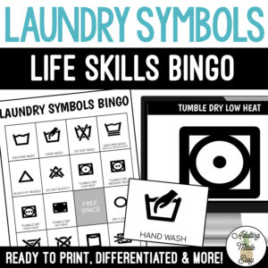 Laundry Symbols BINGO Game