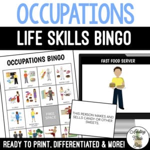 Occupations BINGO Game