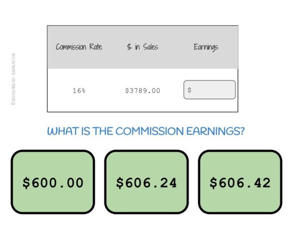 Pay Stub Math Digital Task Cards - Image 2