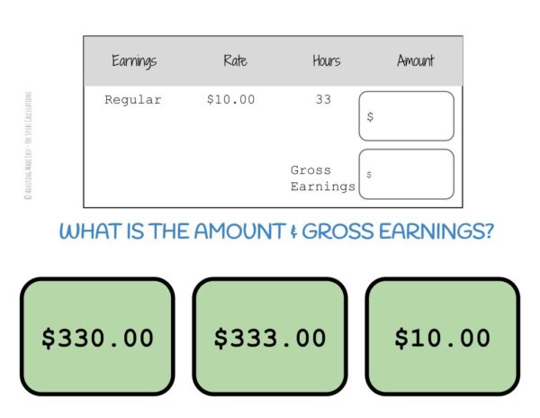 Pay Stub Math Digital Task Cards - Image 3