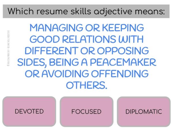 Resume Skills Adjectives Digital Task Cards - Image 3